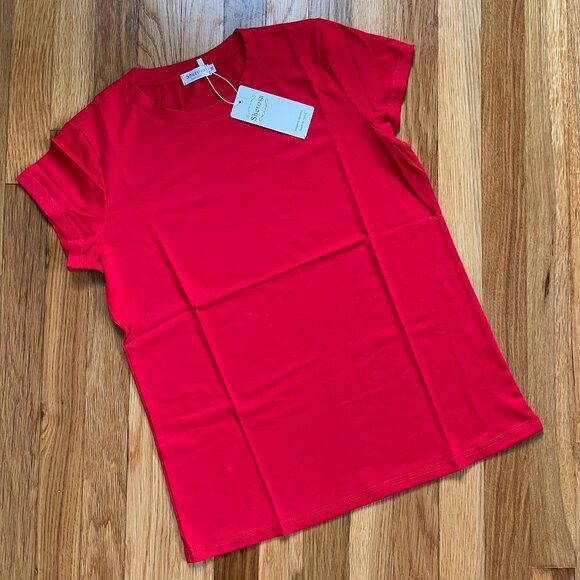 Sherosa Short Sleeve Womens Red Tee, M - Picture 1 of 5